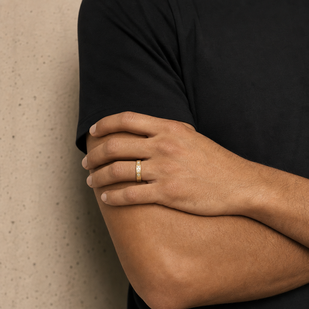 Flush Diamond Band side profile